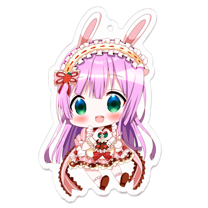 宇佐木そら(バレンタイン)アクリルキーホルダー - 70 x 70 (mm)(1)