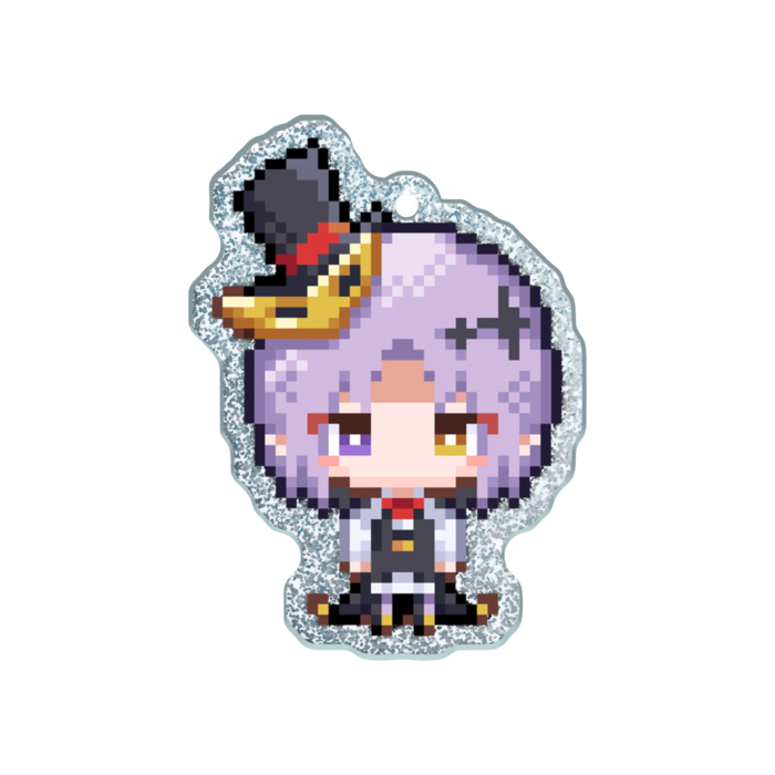 ラメアクリルキーホルダー - 50 × 50mm