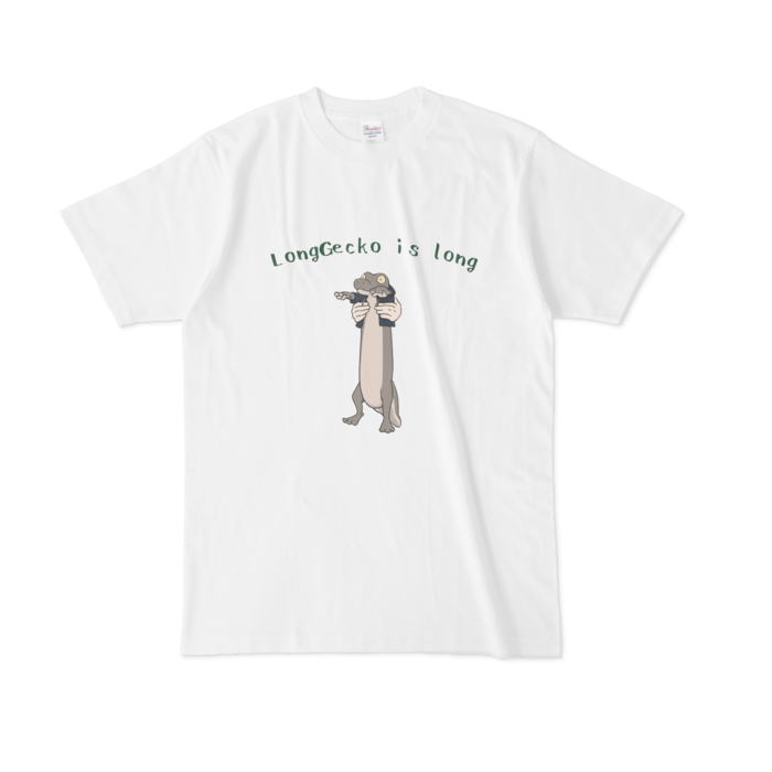 Longgecko Is Long Tシャツ やもりのお店 Booth