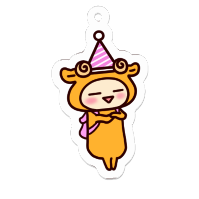 アクリルキーホルダー（コーティング） - 50 x 50 (mm)