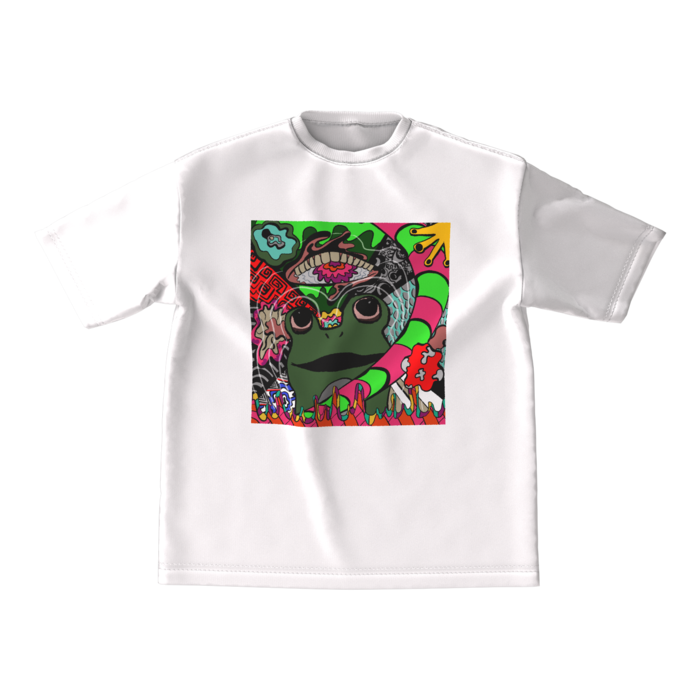 ビッグシルエットTシャツ(白) - M - 正面