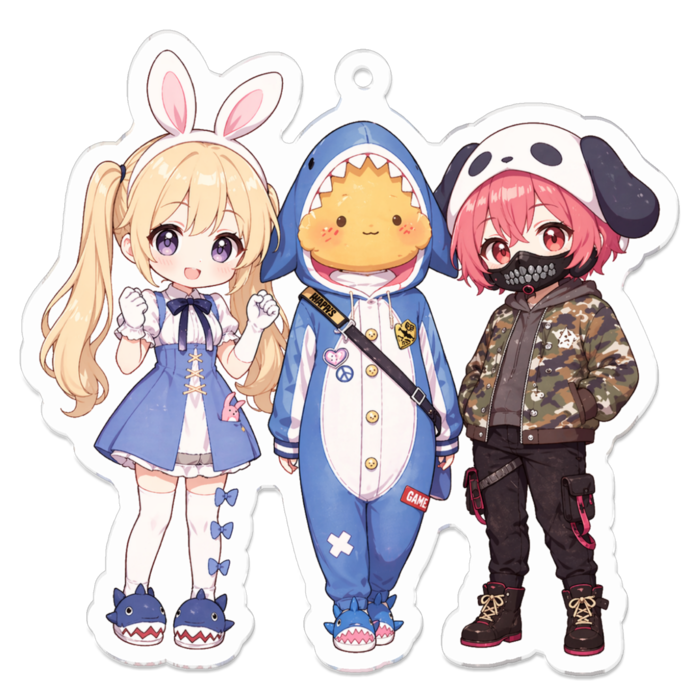 アクリルキーホルダー - 70 x 70 (mm)