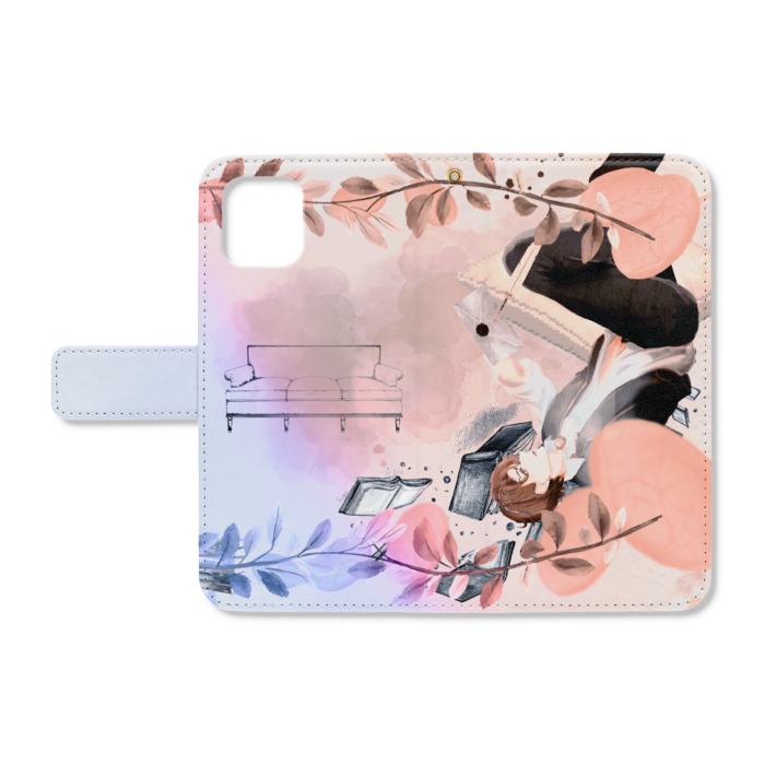 手帳型iPhoneケース - iPhone11 - ストラップ穴 あり