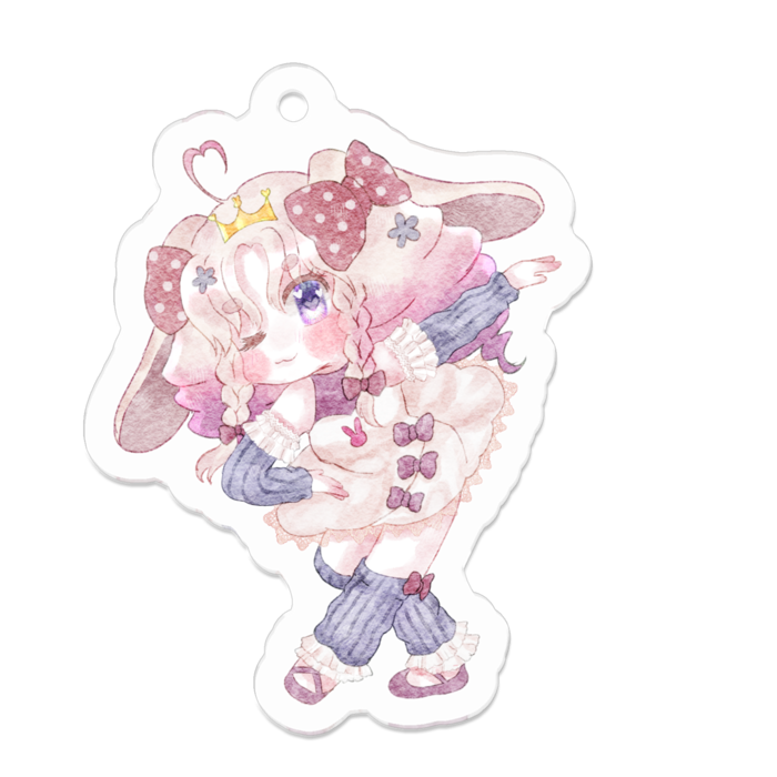 アクリルキーホルダー（コーティング） - 50 x 50 (mm)