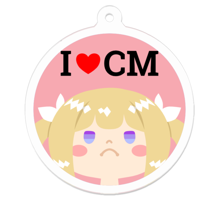 アクリルキーホルダー(コーティング) - 50 x 50 (mm)