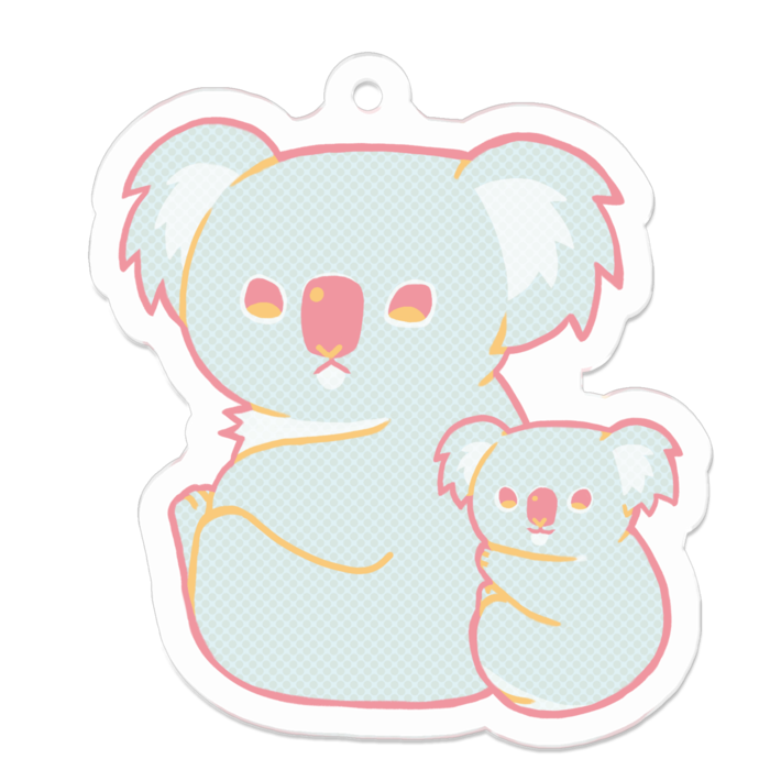 アクリルキーホルダー - 50 x 50 (mm)