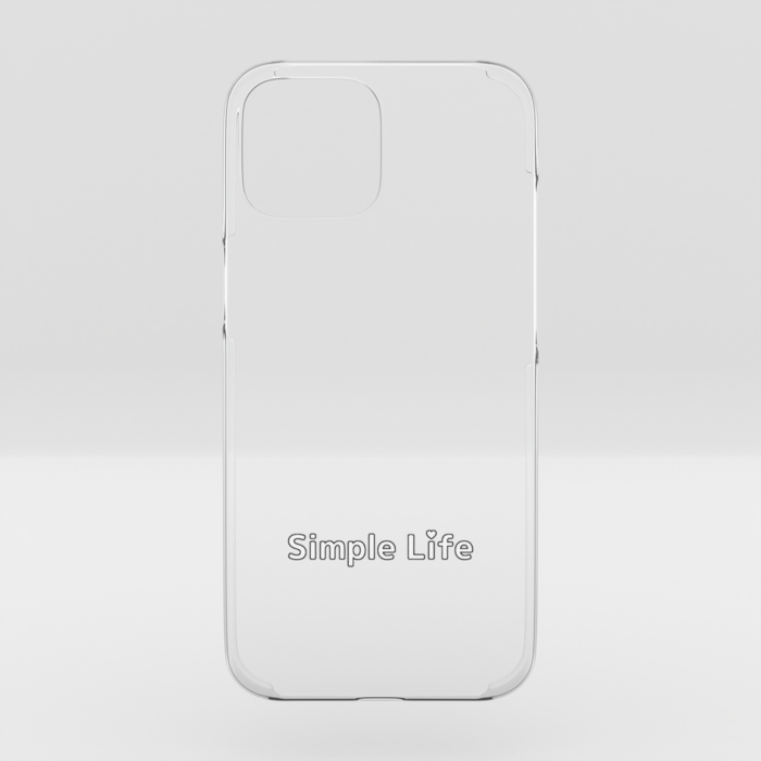 クリアiPhoneケースB　Simple Life❤　iPhone 15