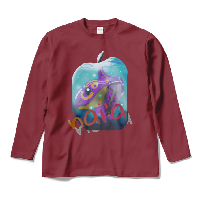 ロングスリーブTシャツ - M - バーガンディ