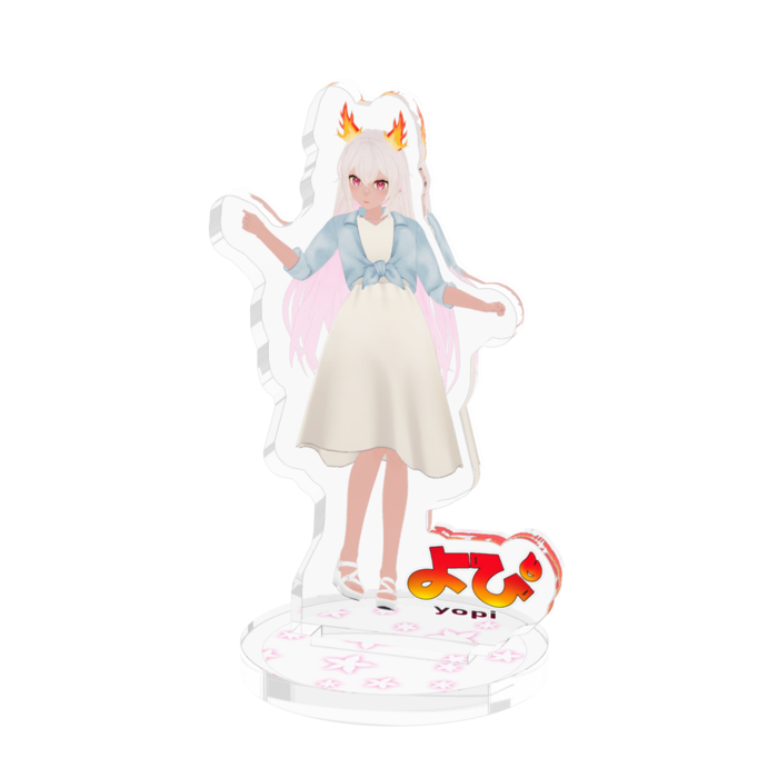 色黒夏衣装アクリルフィギュア - 50x50mm