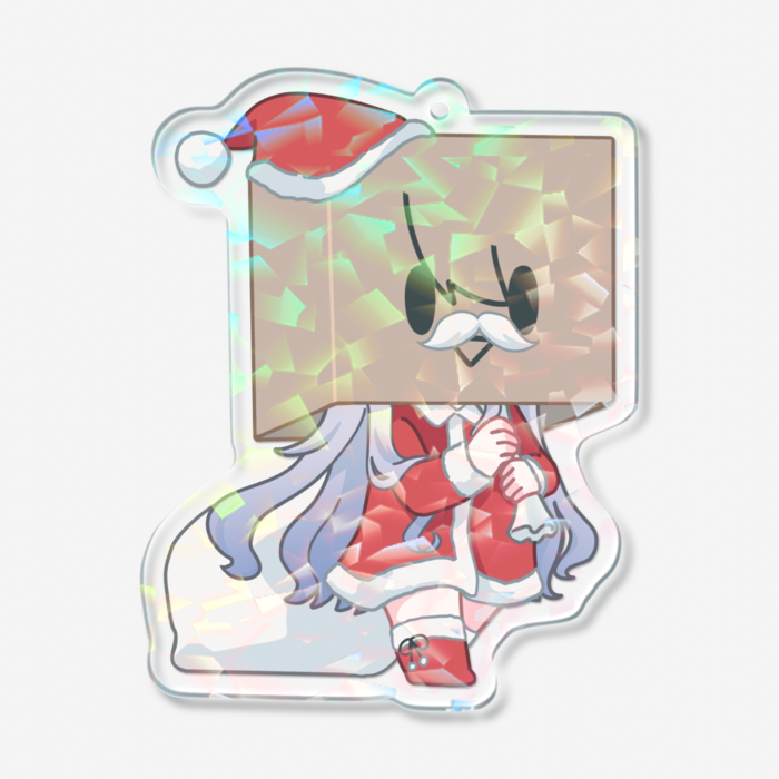 ホログラムアクリルキーホルダー - 70 × 70mm