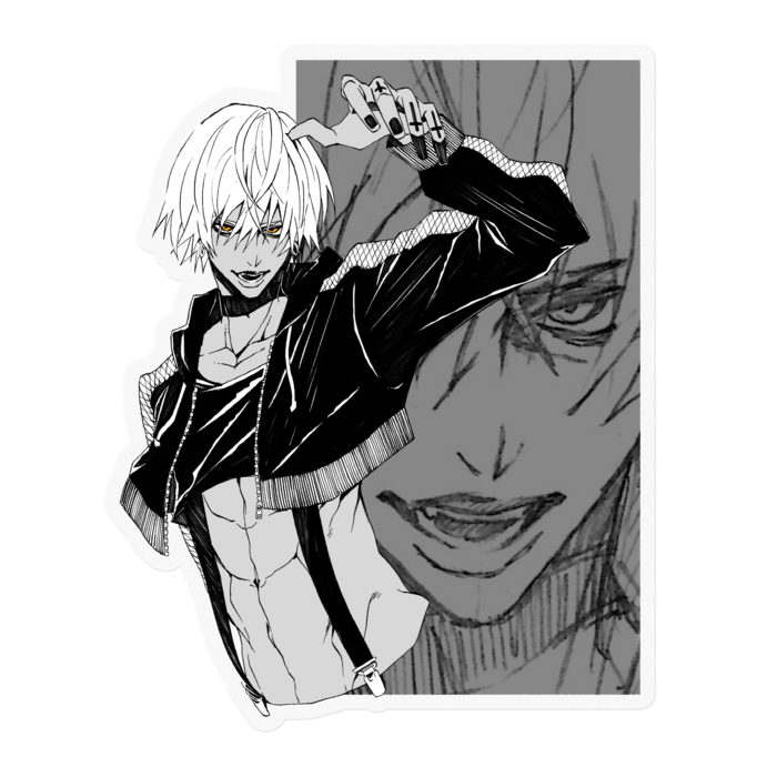 ステッカー - 100 x 100 (mm)クリア