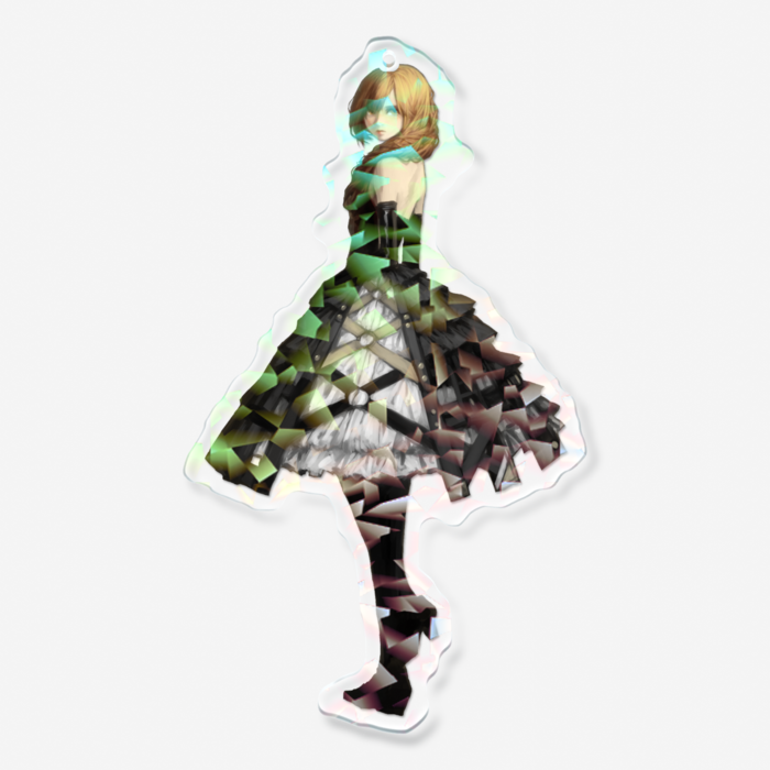 ホログラムアクリルキーホルダー - 100 × 100mm(1)
