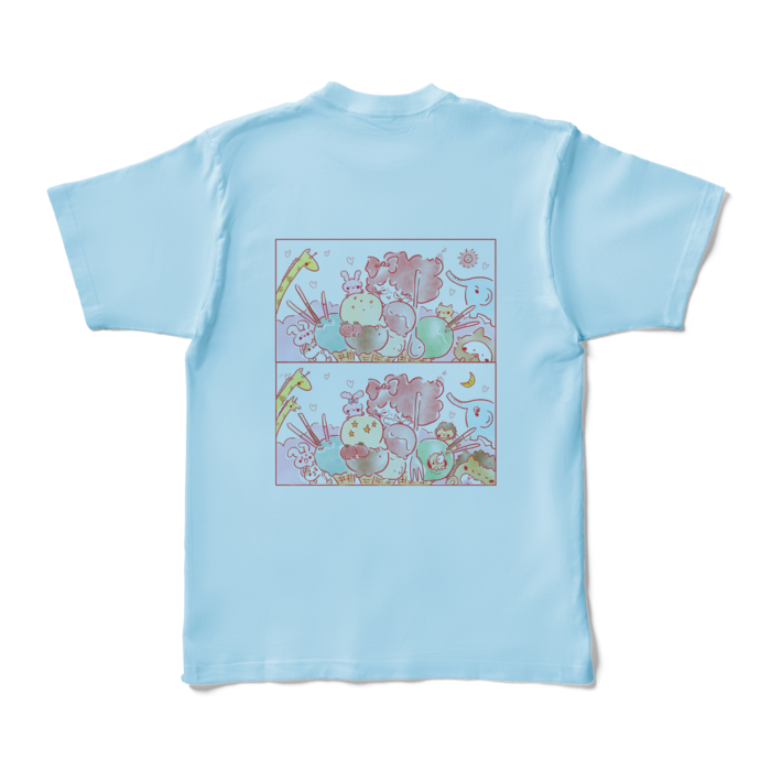 カラーTシャツ - XL - ライトブルー (淡色)