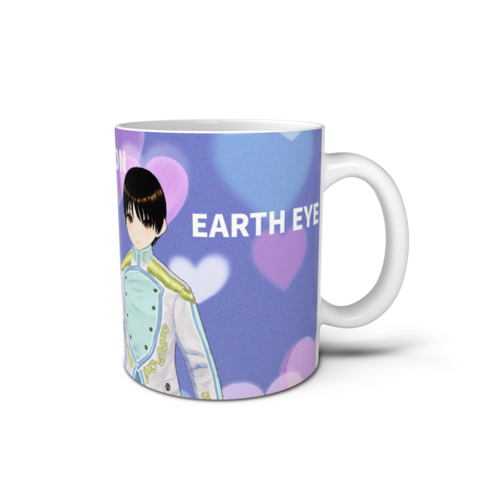 ディヴィネーション　アースアイ＆エンジェルフェイス　マグカップ　ハート - 直径 8 cm / 高さ 9.5 cm(1)