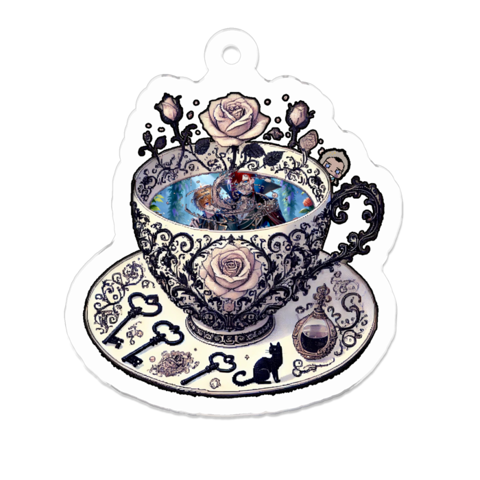 アクリルキーホルダー - 50 x 50 (mm)