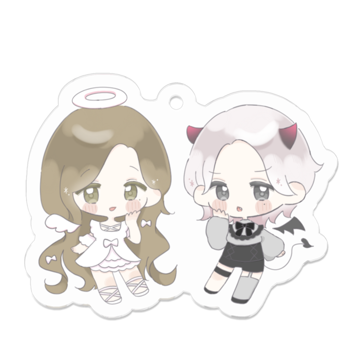 アクリルキーホルダー - 50 x 50 (mm)