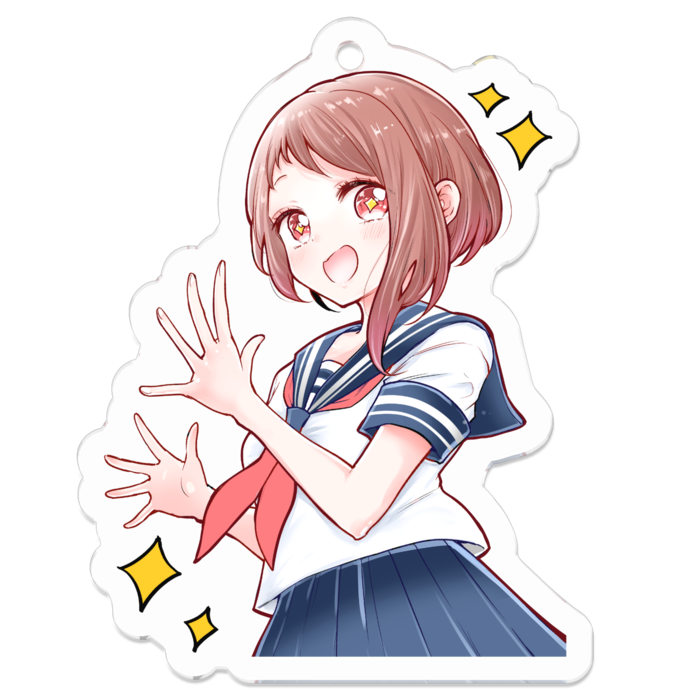 アクリルキーホルダー（コーティング） - 50 x 50 (mm)