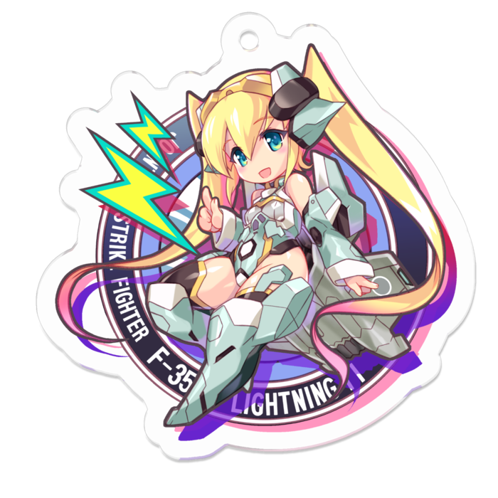 アクリルキーホルダー - 50 x 50 (mm)