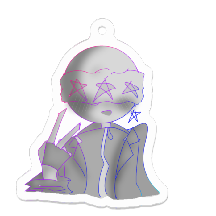 アクリルキーホルダー - 50 x 50 (mm)