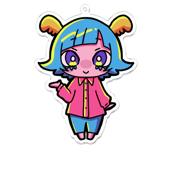 さらみアクリルキーホルダー -L- 100 x 100 (mm)