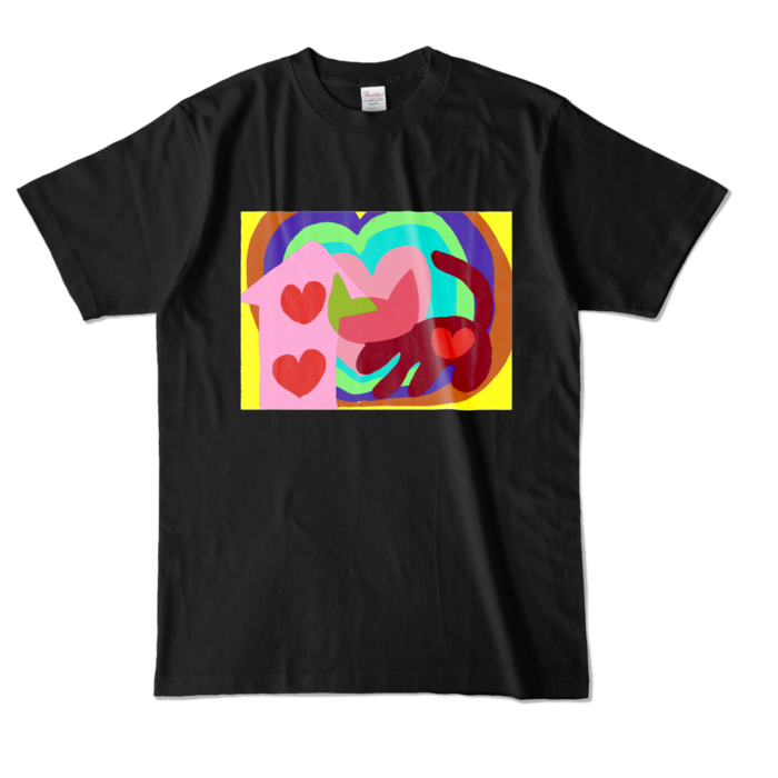 カラーTシャツ - L - ブラック (濃色)