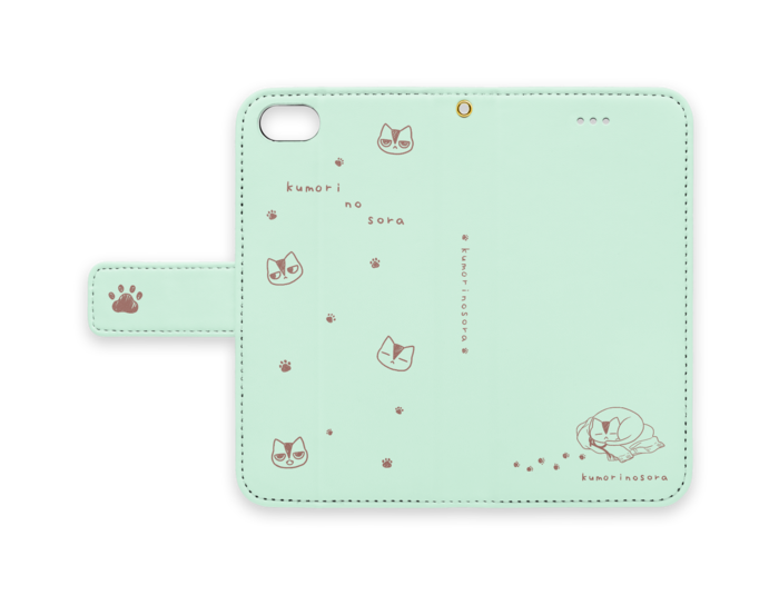 手帳型iPhoneケース - iPhone 8 / 7 / SE2 - ストラップ穴 あり