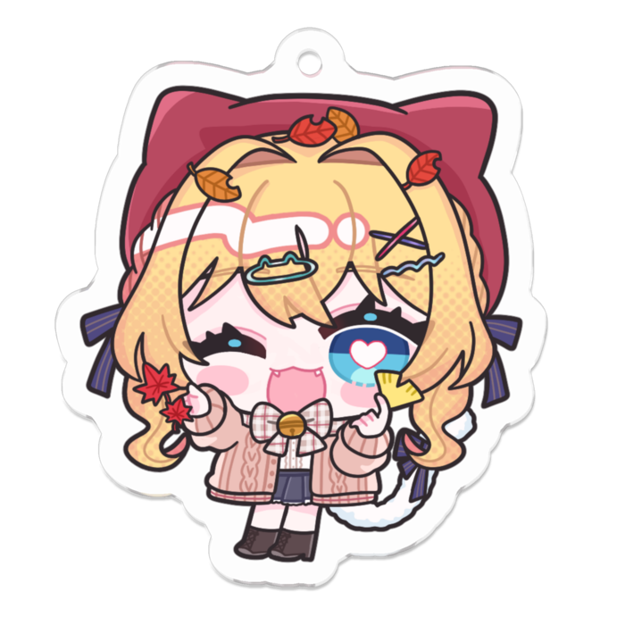 オリジナルアクリルキーホルダー（秋・ニコッ）