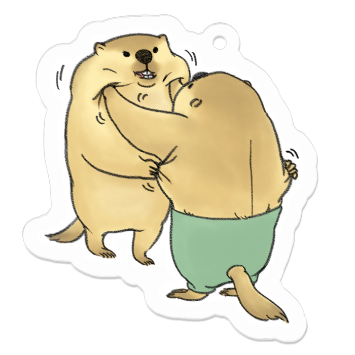 アクリルキーホルダー - 50 x 50 (mm)