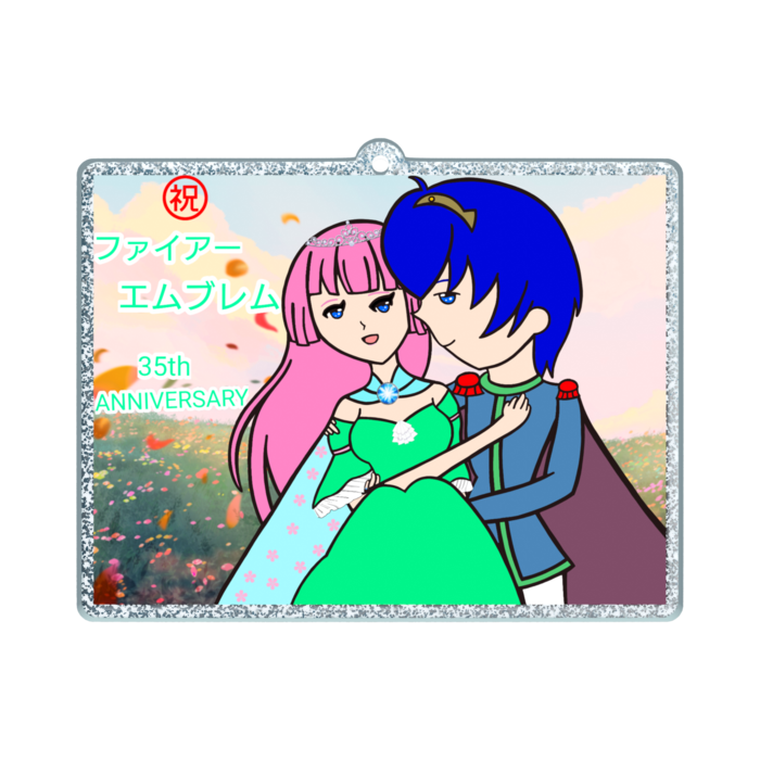 ラメアクリルキーホルダー - W70 × H70mm 以内