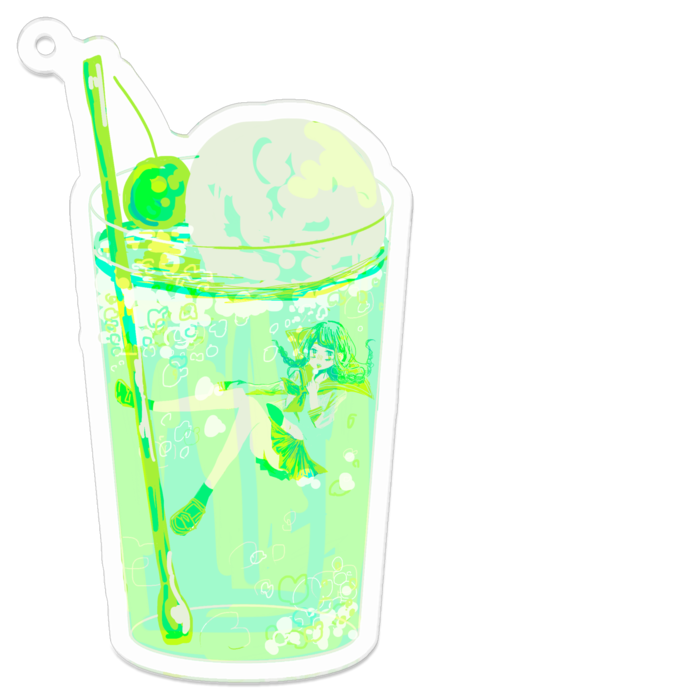 アクリルキーホルダー - 70 x 70 (mm)