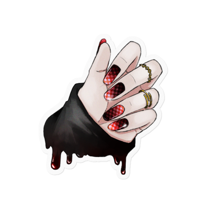 赤（チェック） - 160 x 160 (mm)