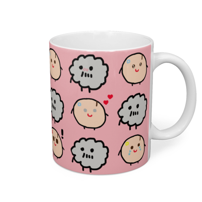 マグカップ - 直径 8 cm / 高さ 9.5 cm
