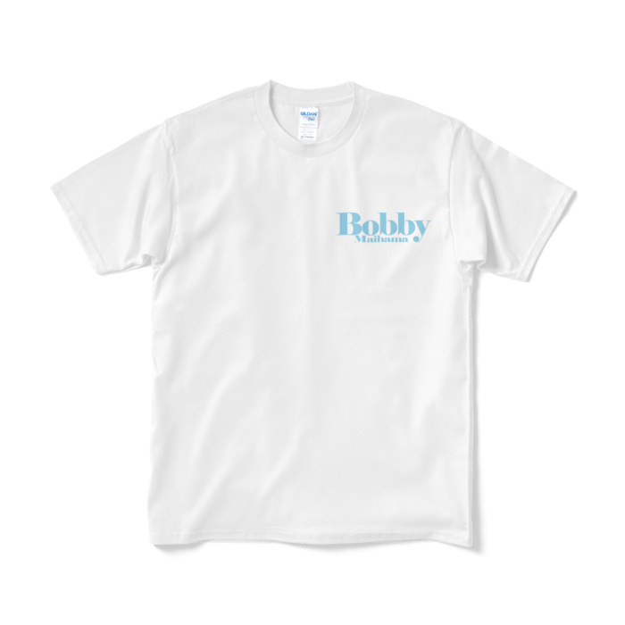 BobbyのTシャツ（ワンポイントロゴ・ライトブルー） - M