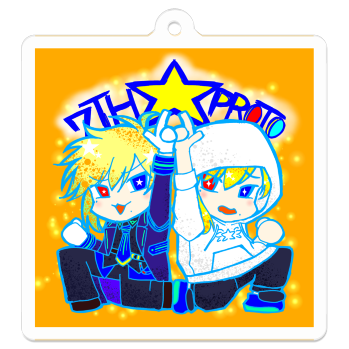 アクリルキーホルダー - 50 x 50 (mm)