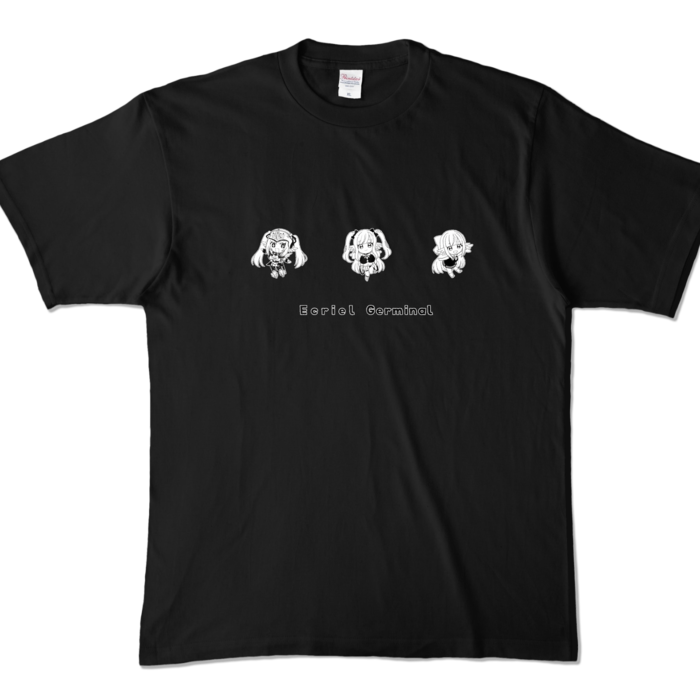 カラーTシャツ - XL - ブラック (モノクロ)