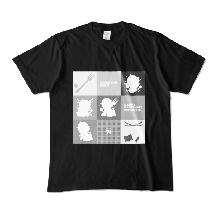 シルエットTシャツ - M - ブラック (濃色)