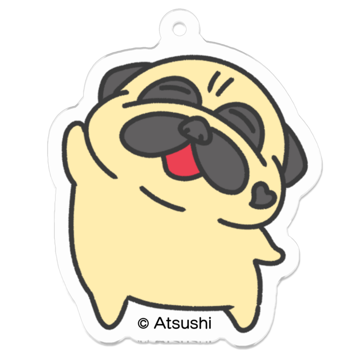 アクリルキーホルダー - 50 x 50 (mm)