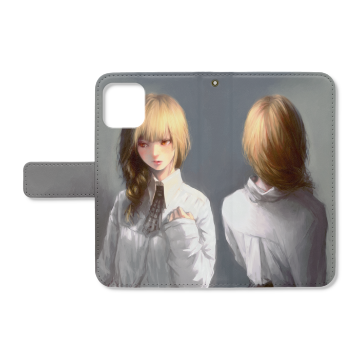 手帳型iPhoneケース - iPhone11Pro - ストラップ穴 あり