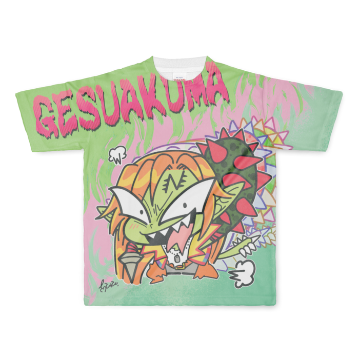 フルグラフィックTシャツ - L - 両面印刷