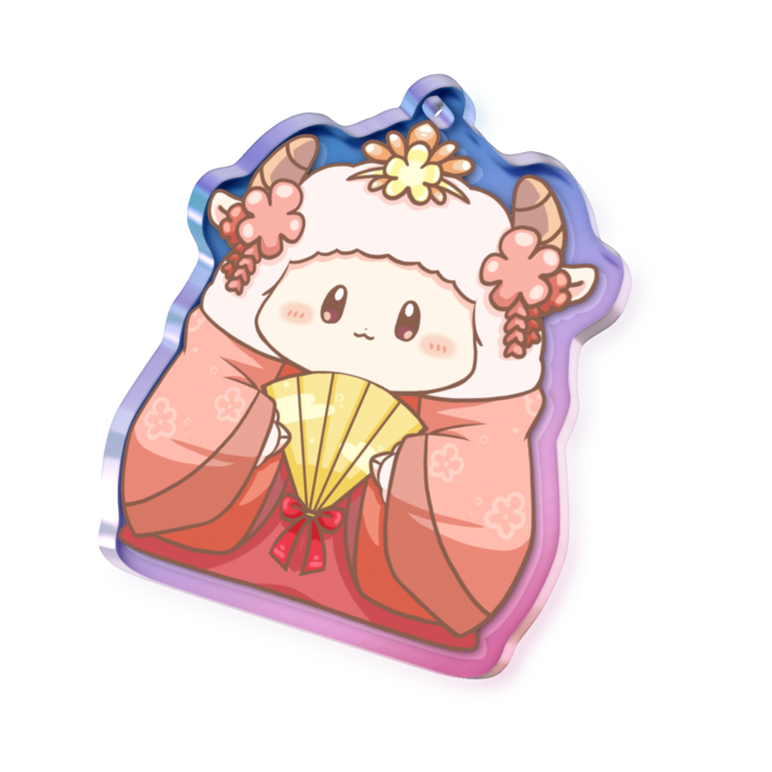 3月けだま - 50 × 50mm