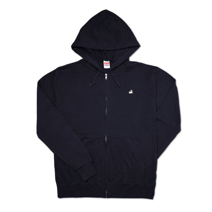 ジップパーカー - L - ネイビー