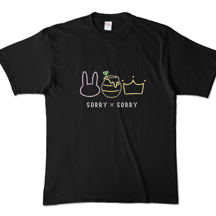 カラーTシャツ - XL - ブラック (濃色)