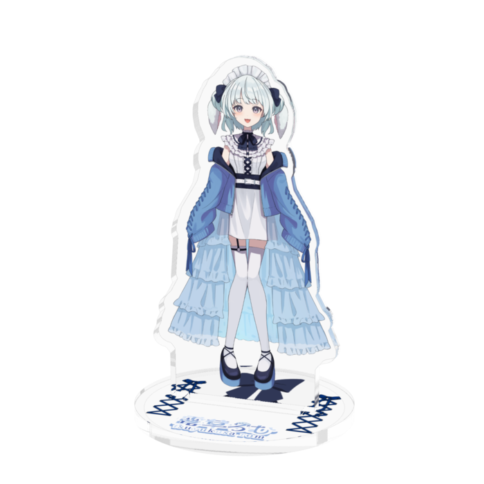 立ち絵(新衣装)　アクリルフィギュア Ver. (台座デザイン有) - 70x70 (mm)