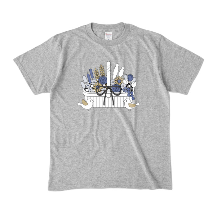 カラーTシャツA　灰色　M