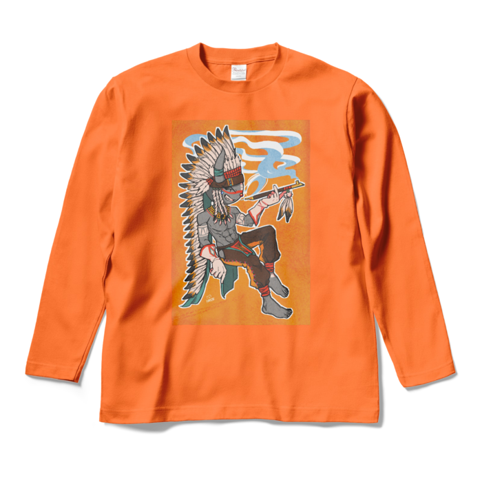 ロングスリーブTシャツ - M - オレンジ