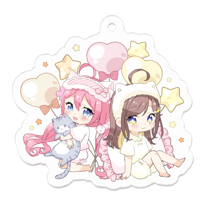 アクリルキーホルダー - 50 x 50 (mm)