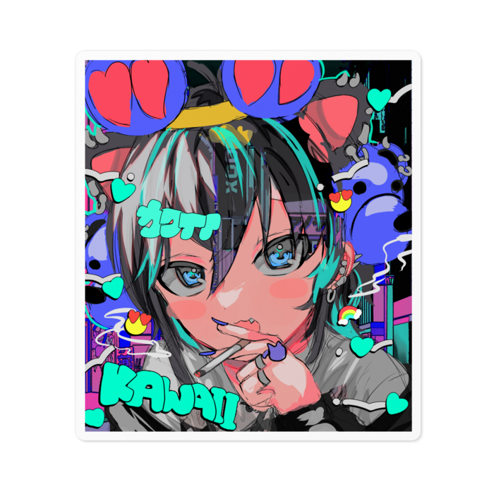 ステッカー - 100 x 100 (mm)