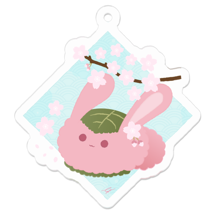 アクリルキーホルダー(コーティング) - 50 x 50 (mm)