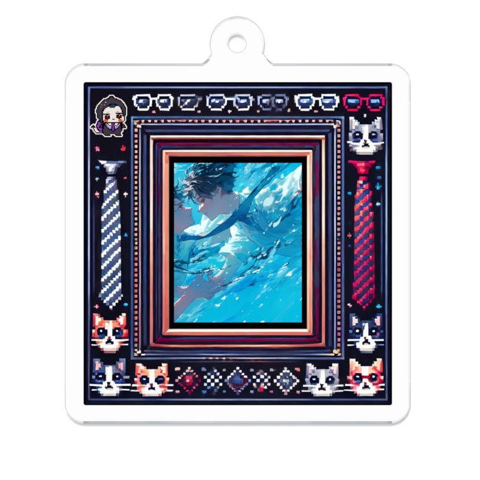 アクリルキーホルダー - 50 x 50 (mm)