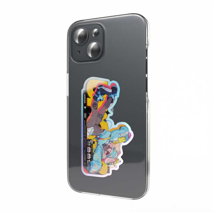 オーロラスマホステッカー - 縦